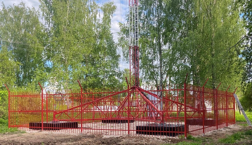 Мачта 40м в д. Вехно Новоржевского р-на ПО